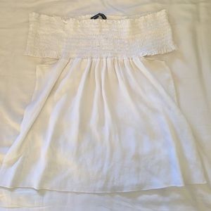 Brandy Melville Off the Shoulder White Top